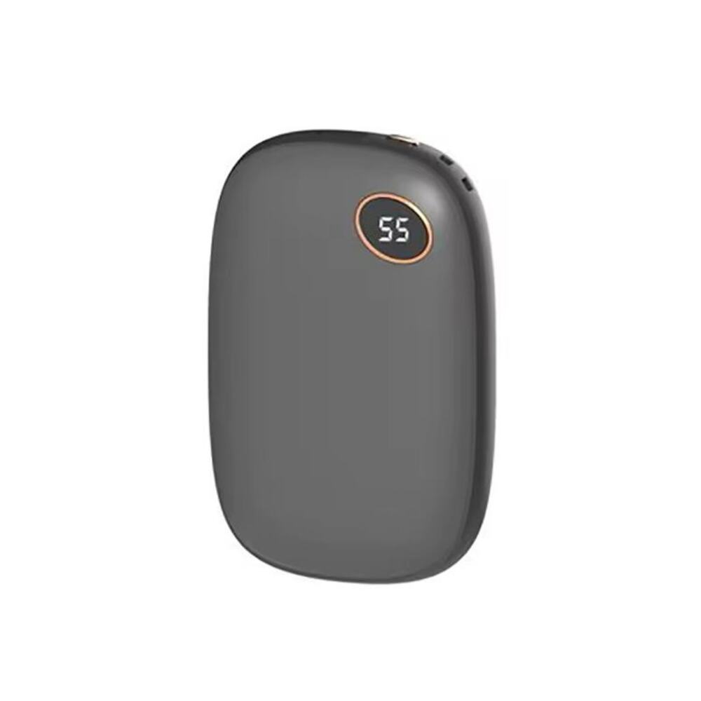 10000mAh Rechargeable Hand Warmer Power Bank Double-Sided Instant Heat Black